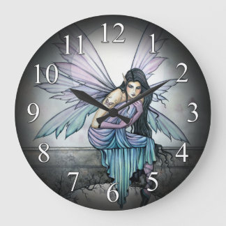 Grande Relógio de Arte Astrid Gótica Fada Fantasia
