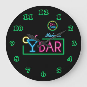 Grande Relógio de Bar doméstico privado Neon Light