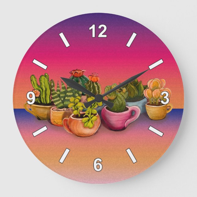 Grande Relógio de cactos (Frente)