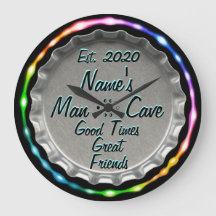 Relógio de Caverna Homem! Olhem para o neon!