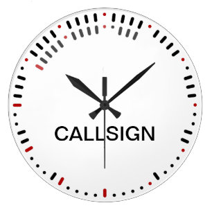 Grande Relógio de Código Na moda Morse