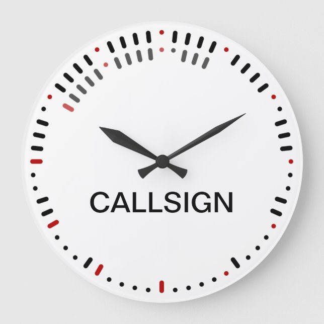 Grande Relógio de Código na moda Morse (Frente)