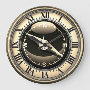 Grande Relógio de Compass Faux