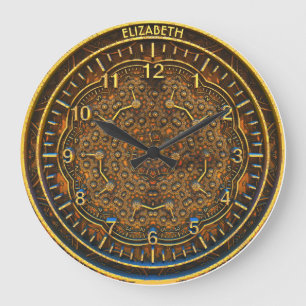 Grande Relógio de Deco de Arte Retron Vintage Steampunk