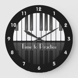 Grande Relógio de Design do teclado do Piano
