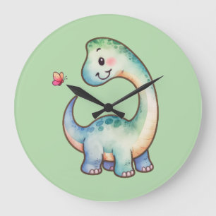 Grande Relógio De Dinossauro Gato - Brachiossauro
