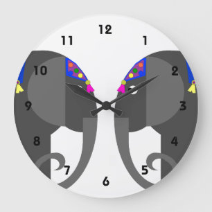 Grande Relógio de Elefante Indiano