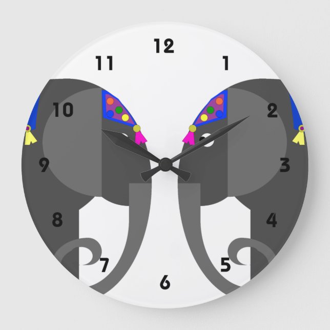 Grande Relógio de Elefante Indiano (Frente)