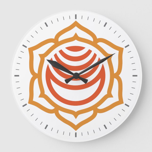 Grande Relógio de Energia Sacral Chakra (Frente)