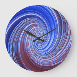 Grande Relógio de espiral de tinta azul