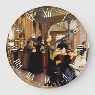 Grande Relógio de Estilos de Vintagem com Arte de Loja