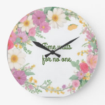 Relógio de Flores de Garland