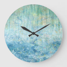 Relógio de gatos em chuva