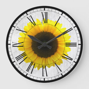 Grande Relógio de girassol