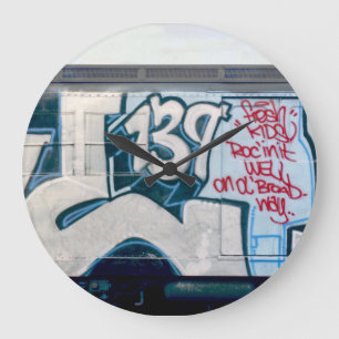Grande Relógio de Grafite clássico do Kel139