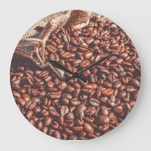 Grande Relógio de Grão de Café