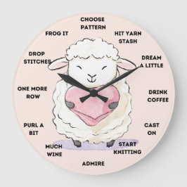 Grande Relógio de Knitter