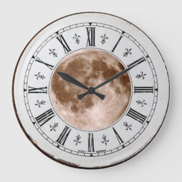 Grande Relógio de Lua Vintage.