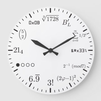 Grande Relógio de Matemática v1