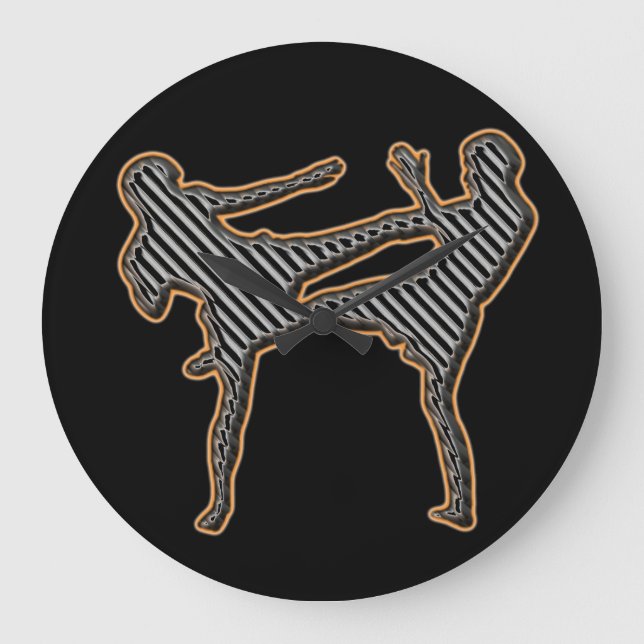 Grande Relógio de Muro de Artes Marciais Mistas (Frente)