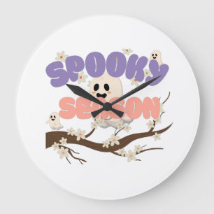 Grande Relógio de Muro de Spooky - Decoração do Halloween
