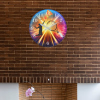 Relógio de Muro do Entusiasta Badminton