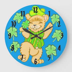 Grande Relógio de Muro do Urso Irlandês