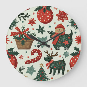 Grande relógio de natal