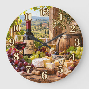 Grande Relógio de País do Vinho de Vinhedo Toscano