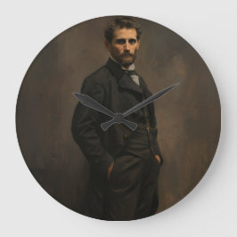 Grande Relógio de Parede, 10,75" Acrílico Redondo