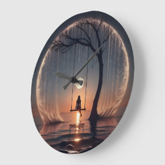 Grande relógio de parede, decoração de casa, decoração de