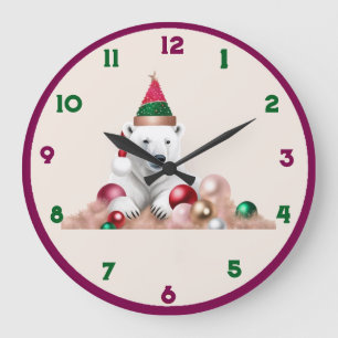 Grande Relógio de Parede, Quadro de Madeira Natural Arred