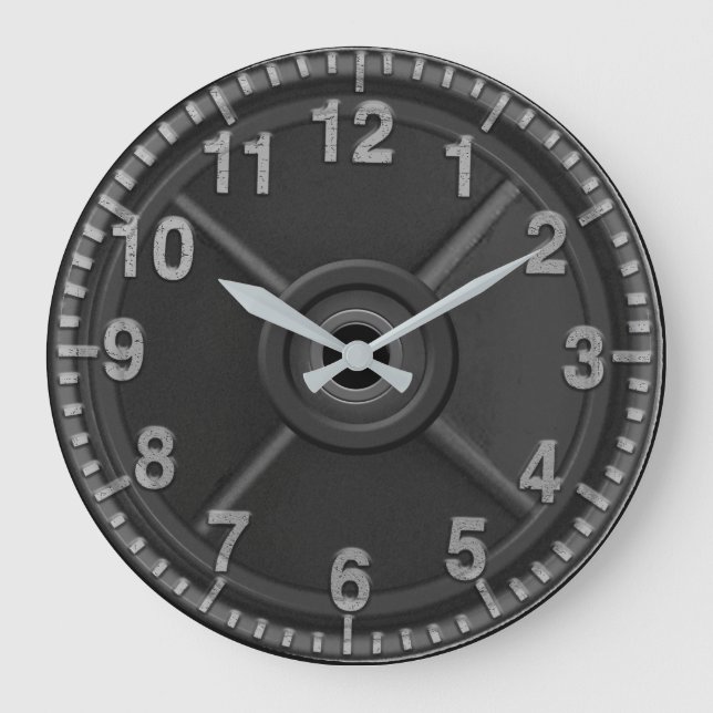 Grande Relógio de Peso do Ferro Gym (Frente)