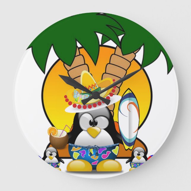 Grande Relógio de pinguins (Frente)