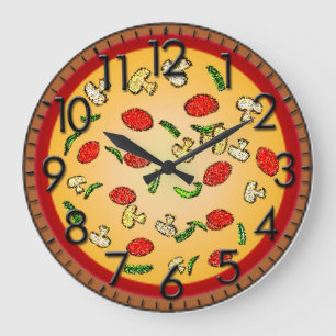 Grande Relógio de Pizza