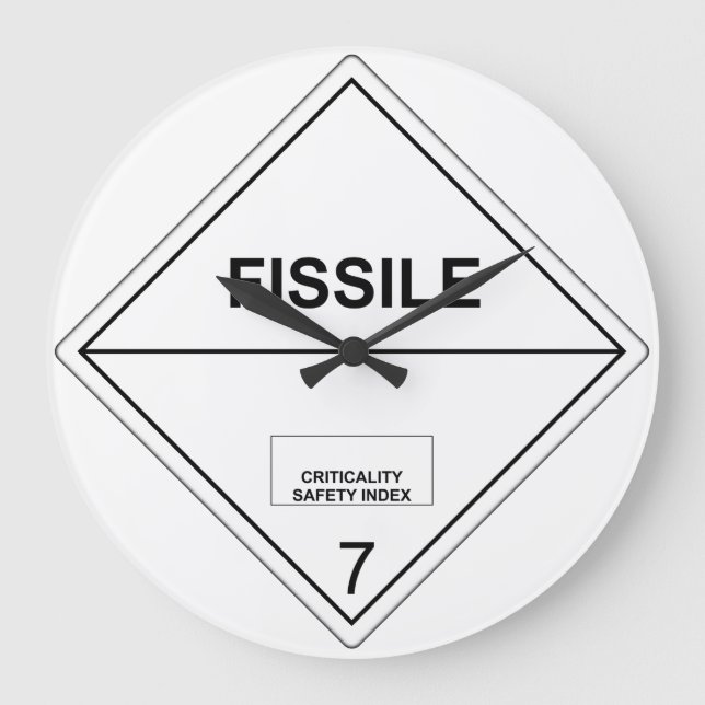 Grande Relógio de Placa de Transporte de Material Físico  (Frente)