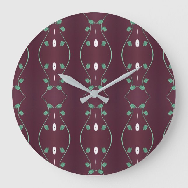 Grande Relógio De Plum De na moda Com Verde E Branco (Frente)