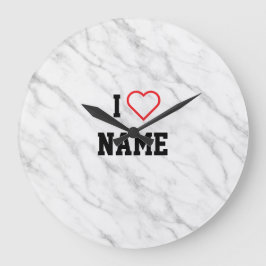 Grande Relógio de Presente Nome Personalizado