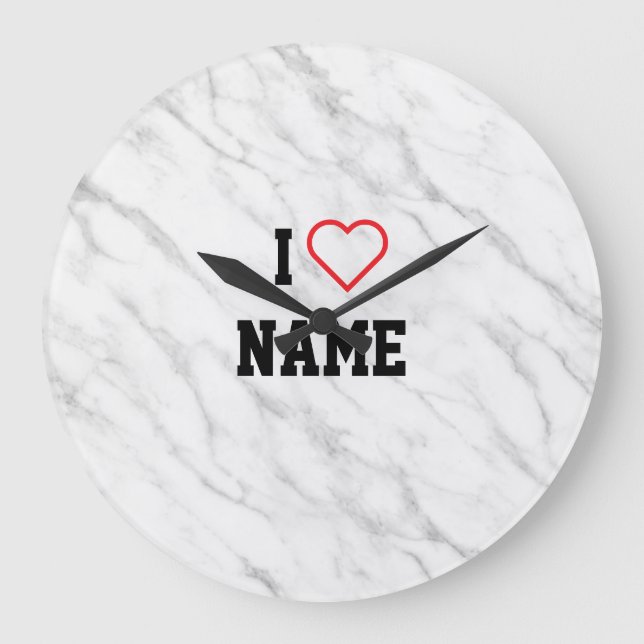 Grande Relógio de Presente Nome Personalizado    (Frente)