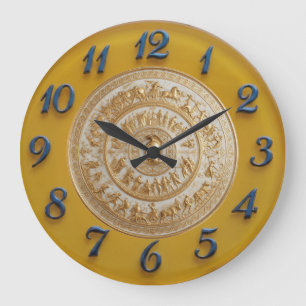 Grande Relógio de Rodada Maior Escudo de Aquiles Dial de