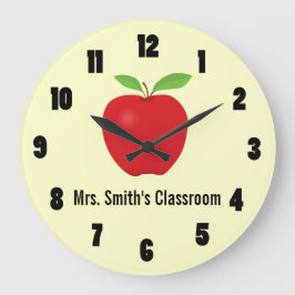 Grande Relógio de sala de aula com uma Apple