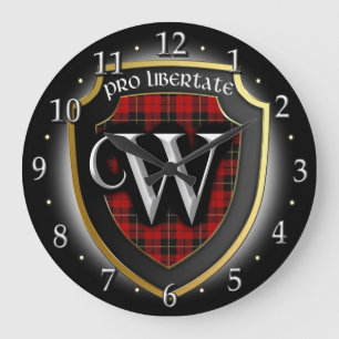 Grande Relógio de Tartan Clan Wallace