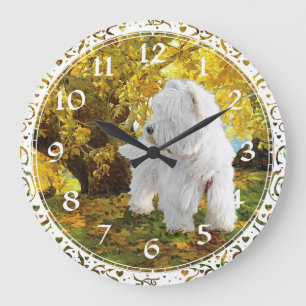 Grande Relógio de Terrier Branco de West Highland