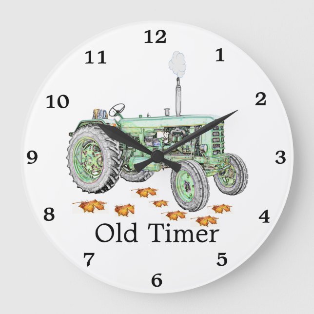 Grande Relógio de Trator de Timer Antigo (Frente)