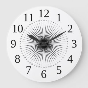 Grande relógio disque sol como apontar para o número