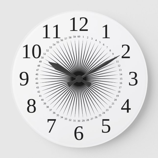 Grande relógio disque sol como apontar para o número (Frente)