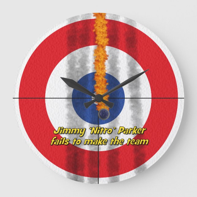 Grande Relógio do Curler "Nitro" - Vermelho (Frente)