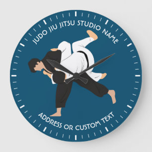 Grande Relógio do Jiu Jitsu Judo Martial Arts Studio