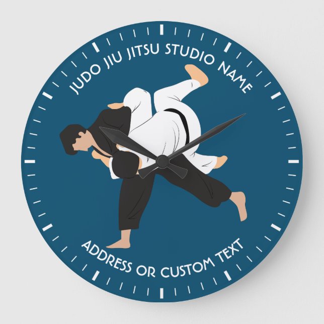 Grande Relógio do Jiu Jitsu Judo Martial Arts Studio (Frente)