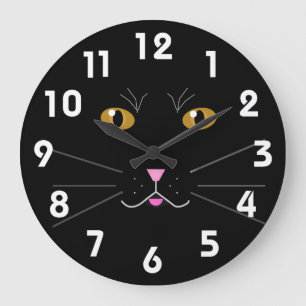 Grande Relógio do Kat do gatinho